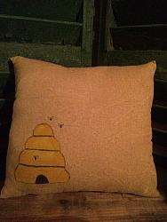 P-40 Beehive pillow with bees