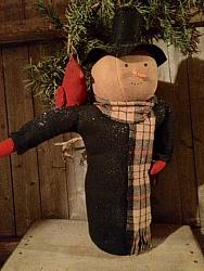 SM-208 Snowman with cardinal