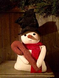 SM- 284 Snowman with big floppy hat   