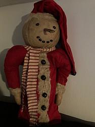 SM-301 Snowman in Santa suit   