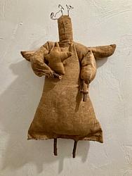 D-133 Primitive angel doll with star