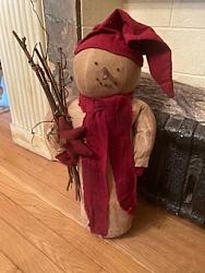 SM-310 Snowman with cranberry star