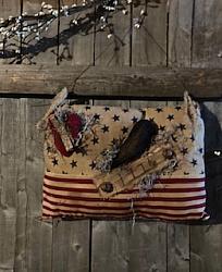  #967 M-525 Americana hanging flag pillow