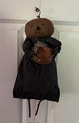 F-248 Pumpkin gal holding pumpkin