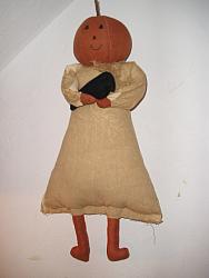 F-137 Pumpkin doll with crow