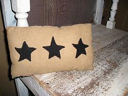 P-16 Pillow w/ black stars